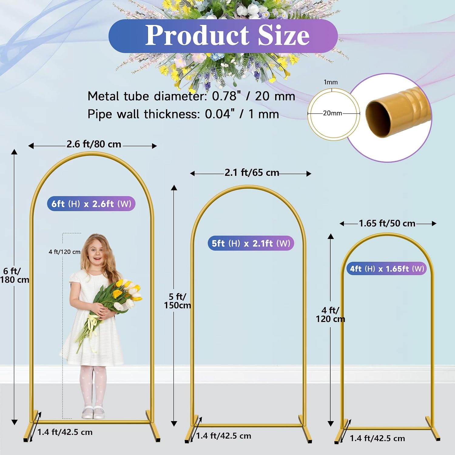 Hemmotop Metal Arch Backdrop S - đánh giá và giá Balloon Arch Kit