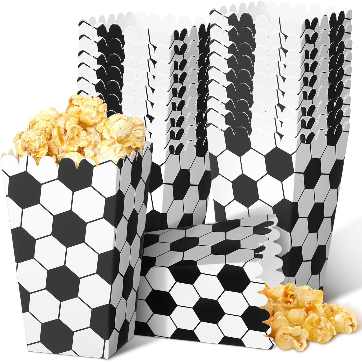 6/18Pcs  Football Popcorn Boxe - đánh giá và giá Event Party Box