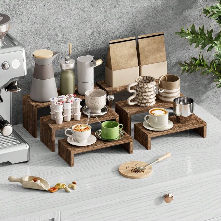 6pcs Display Wood Stand, Woode - đánh giá và giá Cupcake Stand Tier
