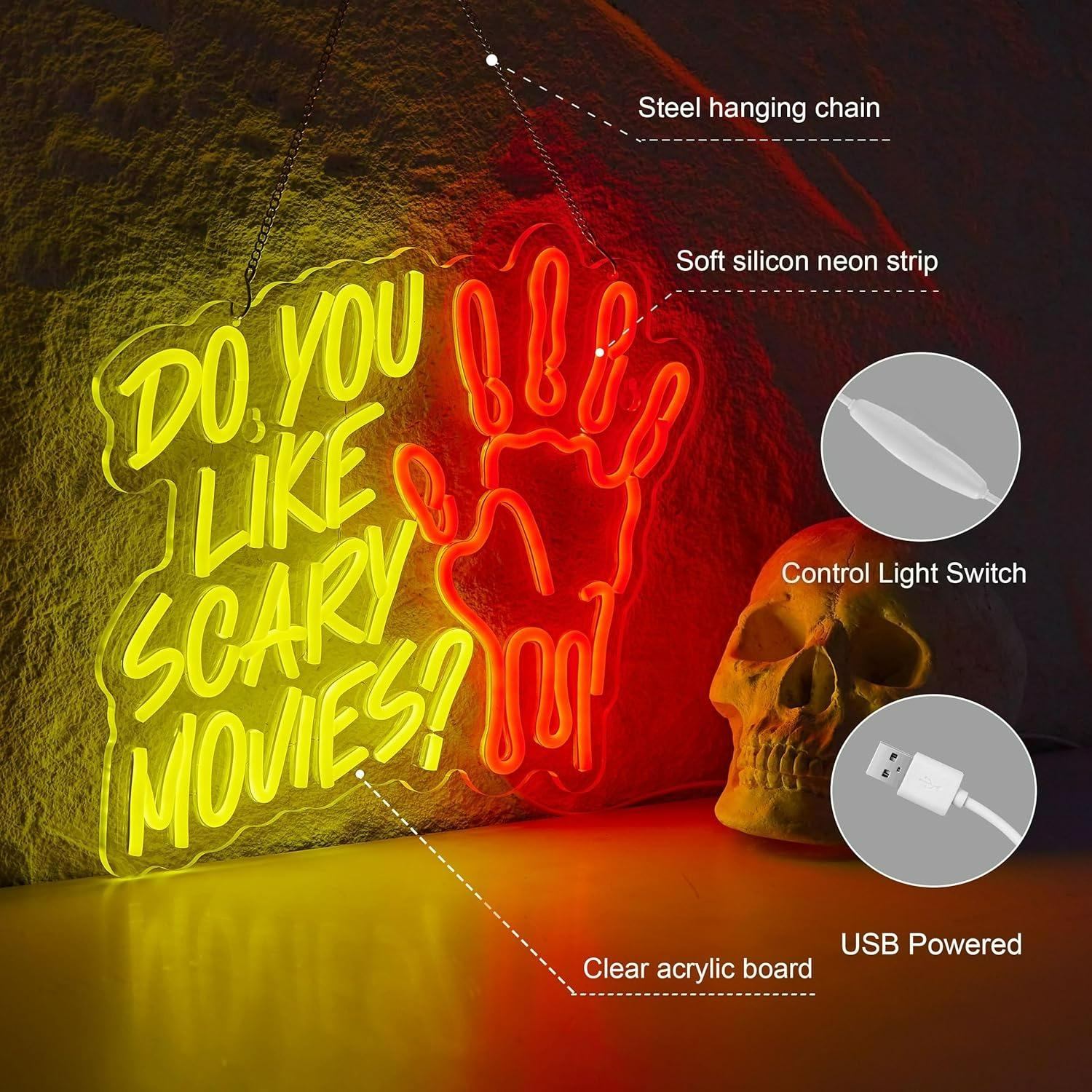 Do You Like Scary Movies Neon  - đánh giá và giá Neon Sign Party