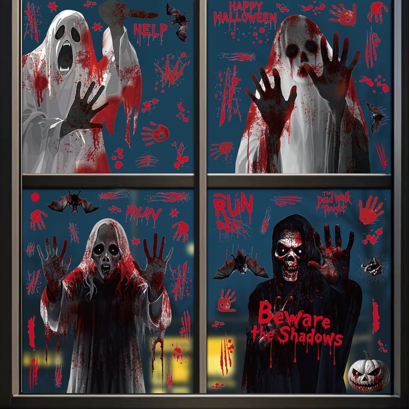 Halloween Window Clings Ghost  - đánh giá và giá Party Event Supply Store