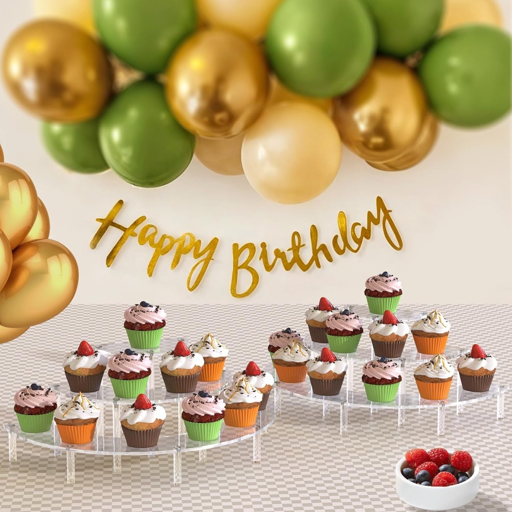 3 Tier Acrylic Display Risers  - đánh giá và giá Cupcake Stand Tier