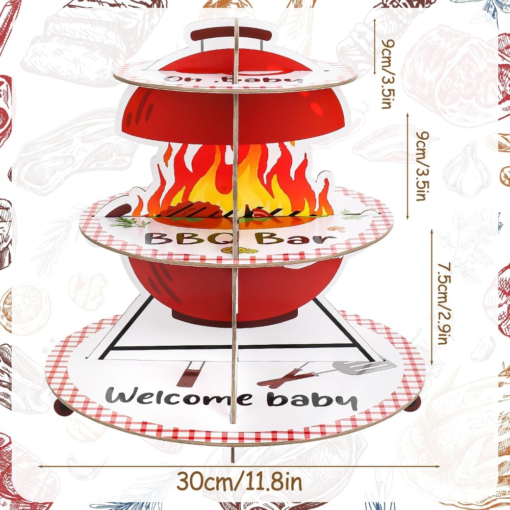3-Tier Paper Cake Stand for BB - đánh giá và giá Cupcake Stand Tier