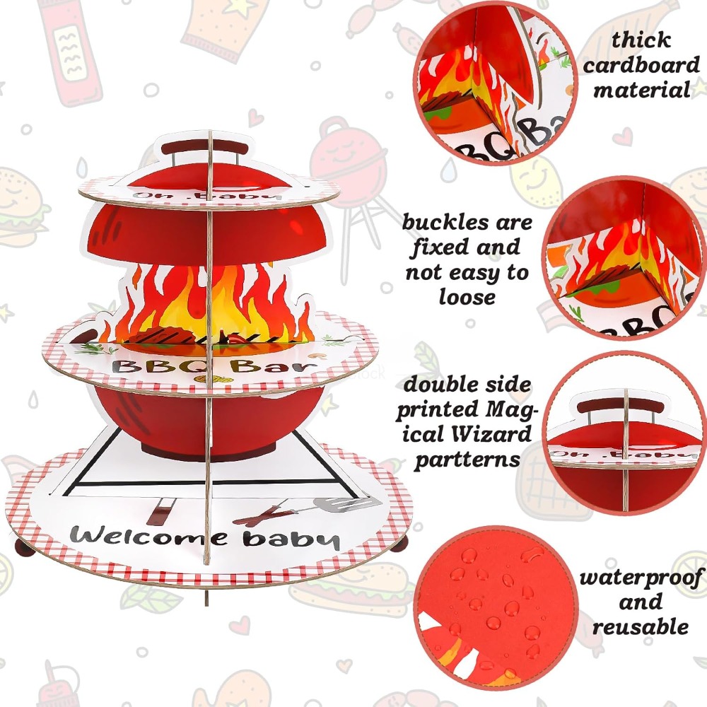 3-Tier Paper Cake Stand for BB - đánh giá và giá Cupcake Stand Tier